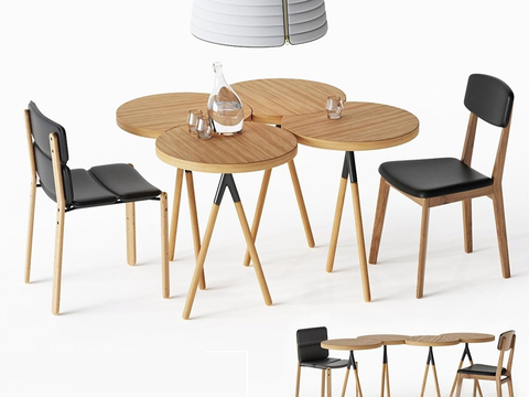 Ligne Roset Nordic Dining Table and Chair Round Dining Table