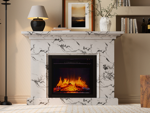 French Fireplace Flame