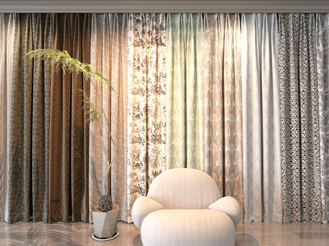 Modern Curtain Screen Gauze Curtain