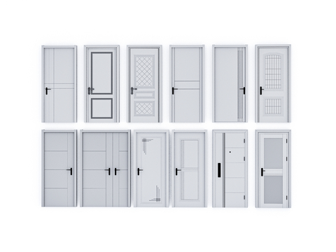 Modern room door single door bedroom door swing door