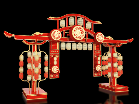 Neo-Chinese Style archway archway scenic gatehouse