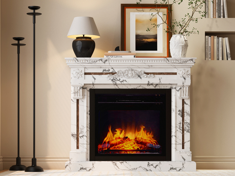 French Fireplace Flame