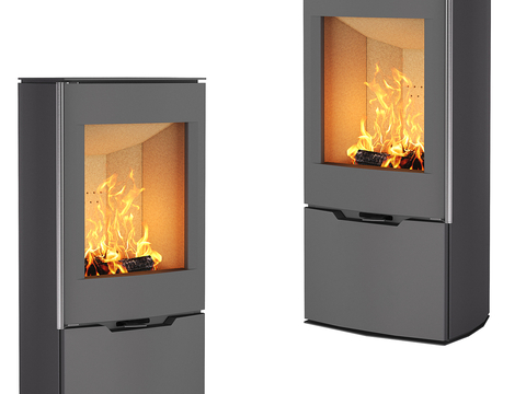 modern fireplace stove