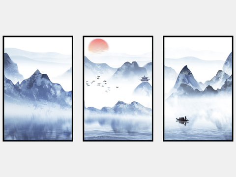 New Chinese Decorative Painting Landscape Painting Hanging Painting