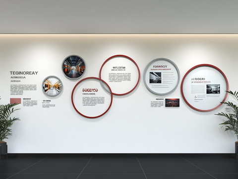 Modern enterprise culture wall