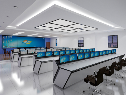 Modern Control Room Command Center