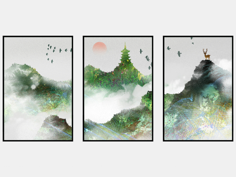 New Chinese Landscape Painting Decorative Painting