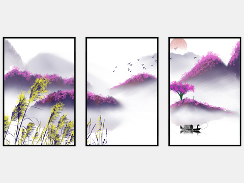 New Chinese Decorative Painting Landscape Painting Hanging Painting