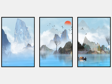 New Chinese Landscape Painting Decorative Painting