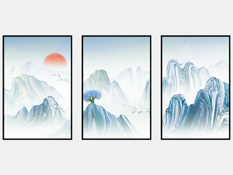 New Chinese Decorative Painting Landscape Painting Hanging Painting