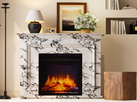 French Fireplace Flame