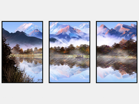 New Chinese Decorative Painting Landscape Painting Hanging Painting