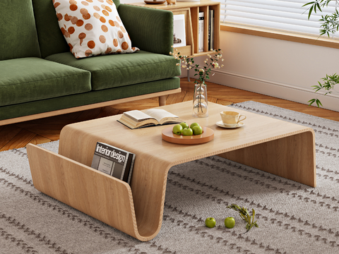 Nordic Coffee Table Solid Wood Coffee Table