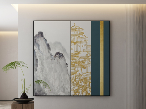 New Chinese Decorative Painting Architectural Painting Hanging Painting