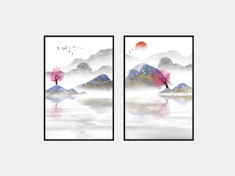 New Chinese Decorative Painting Landscape Painting Hanging Painting