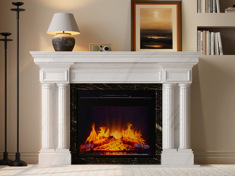 French Fireplace Flame