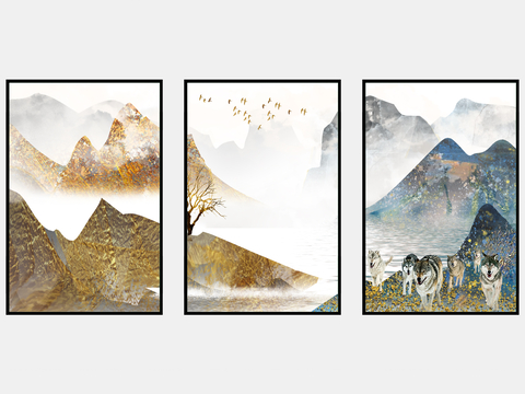 New Chinese Decorative Painting Landscape Painting Hanging Painting