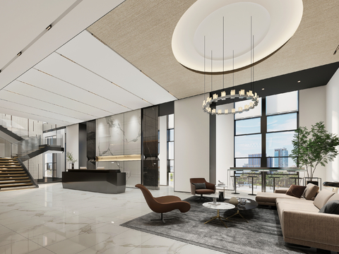 Modern Office Lobby