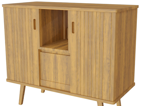 Log Entrance Cabinet Low Cabinet