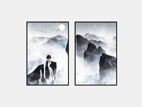 New Chinese Decorative Painting Landscape Painting Hanging Painting