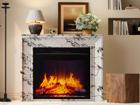 French Fireplace Flame