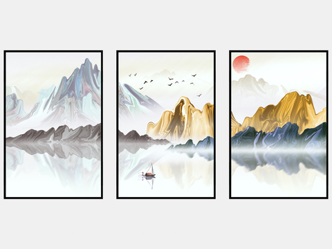 New Chinese Decorative Painting Landscape Painting Hanging Painting