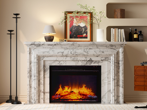 French Fireplace Flame