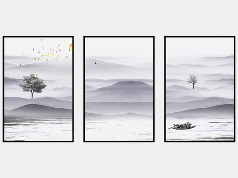 New Chinese Decorative Painting Landscape Painting Hanging Painting