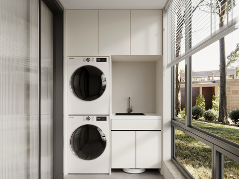 modern balcony cabinet Laundry Cabinet