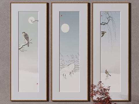 New Chinese Decorative Painting Flower and Bird Painting Hanging Painting