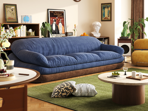 Mid-ancient style Sectional Sofa