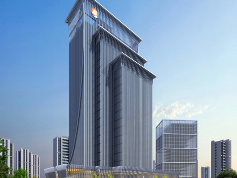 Appearance of high-rise office building