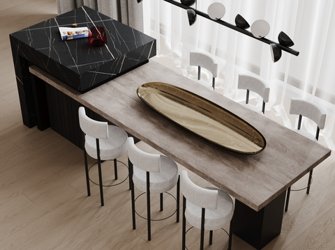 Modern Nakajima Dining Table and Chair