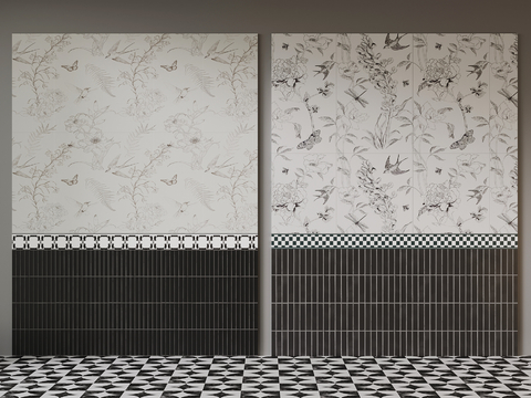 French Wall Tile Dado Floor Tile