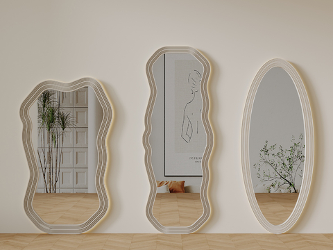 Mirror Full-body mirror Floor mirror Decorative mirror