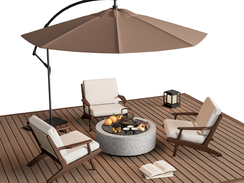 Modern Outdoor Table and Chair Stove Tea