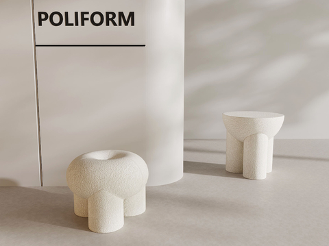 Cream Style Stool Sofa Stool