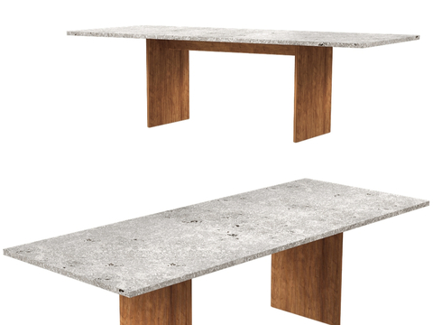 Italian Minimalist Dining Table Rectangular Dining Table