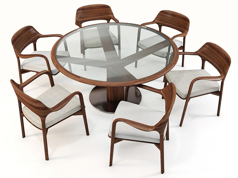 Round table and chair