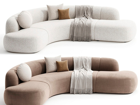 Modern Curved Sofa Shaped Sofa