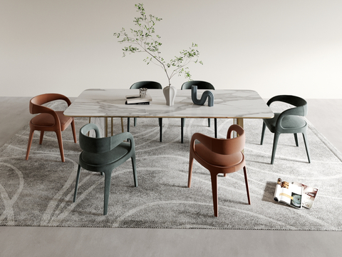 Modern Dining Table and Chair