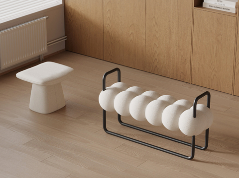 Modern Stool Shoe Changing Stool Bed End Stool