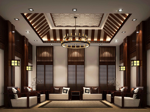 New Chinese-style reception room