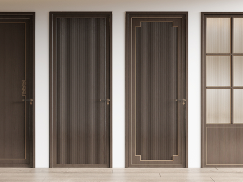 Neo-Chinese Style Door Flat Door