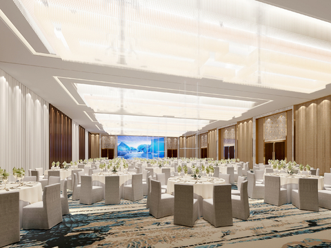 New Chinese Hotel Ballroom