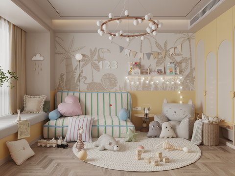 Modern kids Bedroom Entertainment Room Toy Room