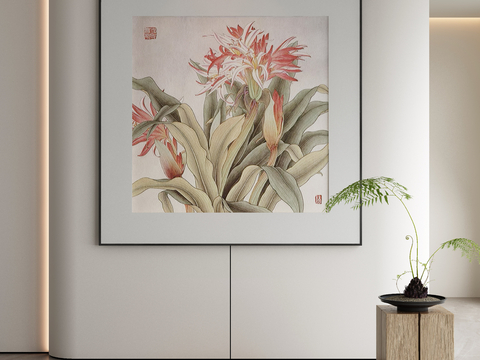 New Chinese Decorative Painting Flower Hanging Painting