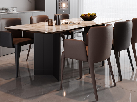 Modern Dining Table and Chair