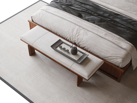 Modern Bed End Stool Bench