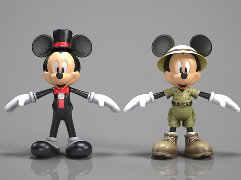 Mickey Mouse Tide Sculpture Doll Cartoon Ornaments